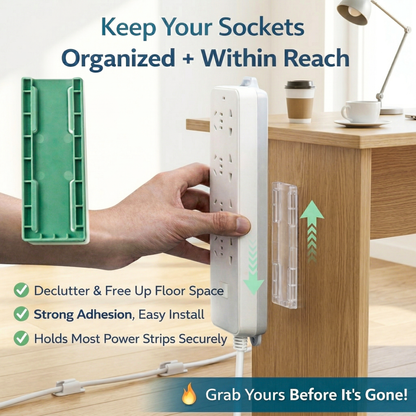 Adhesive Punch-Free Socket Holder