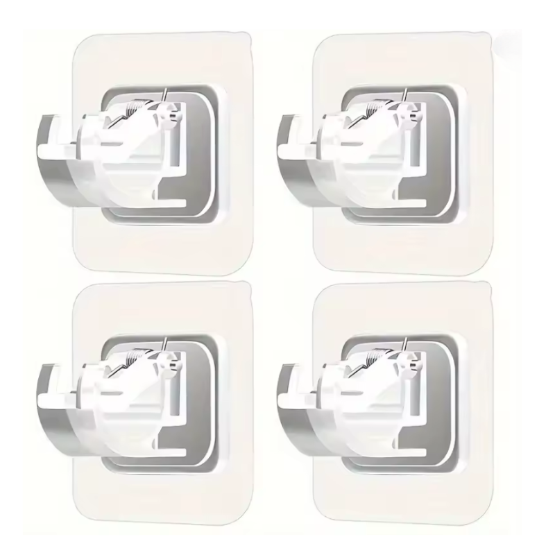 Drill-Free Curtain Rod Brackets