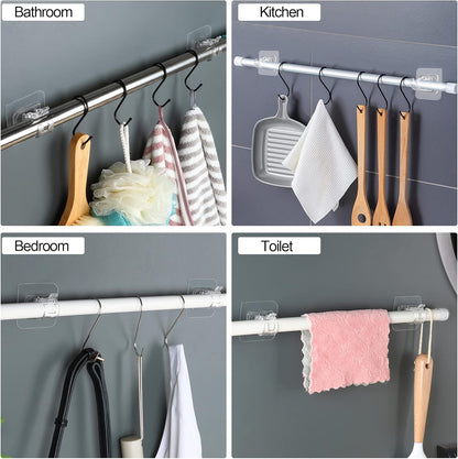 Drill-Free Curtain Rod Brackets
